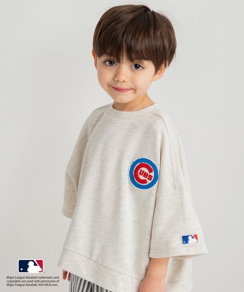 MLB（メジャーリーグベースボール）の「【MLB/Major League Baseball】ゆったりシルエット7分袖スウェットTシャツ（スウェット・キッズ・キナリ/ベージュ/ネイビー・100/90/120/130/110/150/140）」の17枚目の写真