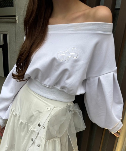 SOLA（ソラ）の「volume sleeve sweatshirts（スウェット・レディース・オフホワイト/グレー・FREE）」の17枚目の写真