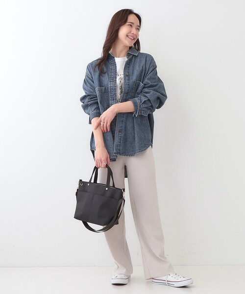 SHOO・LA・RUE（シューラルー）の「【撥水】あおりポケット2WAYトート
