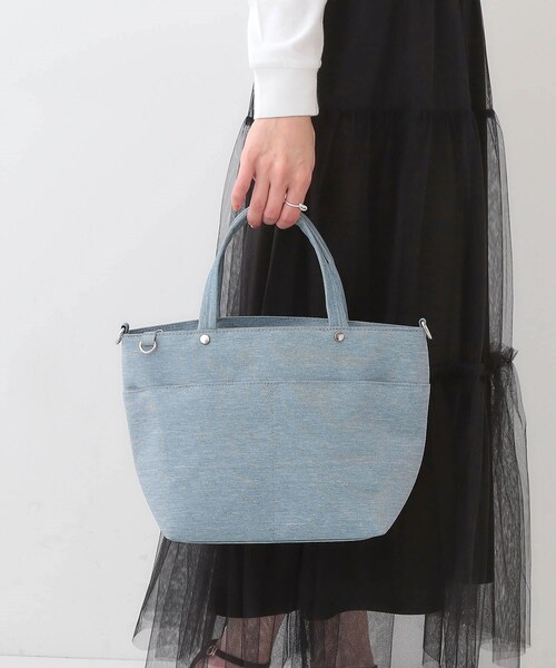 ゆうめる　サイドポケット付きあおりトートバッグL&ショルダー紐　など SHOO・LA・RUE（シューラルー）の「【撥水】あおりポケット2WAYトート