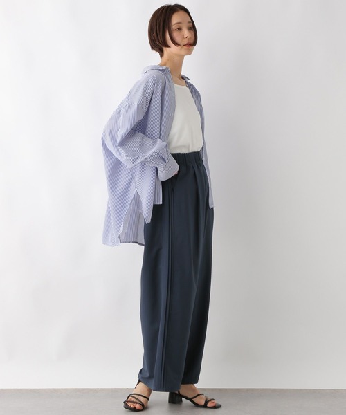 LEPSIM（レプシィム）の「サイドメニータックラインパンツ　322225（その他パンツ・レディース・ネイビー/グレイッシュベージュ/ブラック/カーキ・FREE）」の16枚目の写真