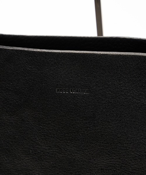 wjk（ダヴルジェイケイ）の「mko12782-KOBE LEATHER big tote bag ビッグトートバッグ（トートバッグ・メンズ・ブラック・FREE）」の9枚目の写真