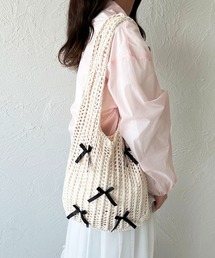apres jour | 【apres jour×ARIAZ】透かし編みリボントートバッグ(トートバッグ)