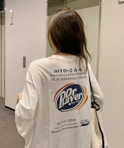 NO WAY(ノーウェイ)の「/カラーBIGTシャツ Dr Player(MA/EK107)(Tシャツ/カットソー・レディース・ブラック/パープル/グリーン/ホワイト・FREE)」の22枚目の写真