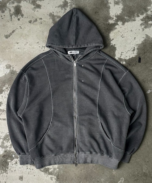 A'GEM/9 × .kom 『A'gem/エージェム』 切り替えZIPパーカー A