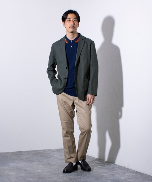 GLOSTER(グロスター)の「【GLOSTER/グロスター】コンパクト TCチノ ストレッチパンツ(チノパンツ・メンズ・ブラック/チャコールグレー/ネイビー/ベージュ・S/M/L/XL)」の10枚目の写真
