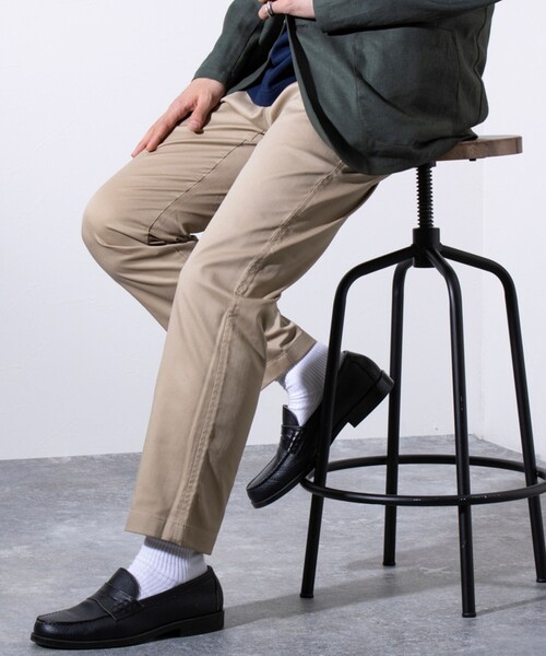 GLOSTER(グロスター)の「【GLOSTER/グロスター】コンパクト TCチノ ストレッチパンツ(チノパンツ・メンズ・ブラック/チャコールグレー/ネイビー/ベージュ・S/M/L/XL)」の11枚目の写真