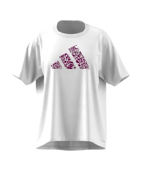adidas（アディダス）の「【別注】アディダス adidas W CAMO LOGO ポリ Tシャツ AP 限定コラボ（Tシャツ/カットソー・レディース・ホワイト/ライラック/ブラック・S/M/L/XL）」の2枚目の写真