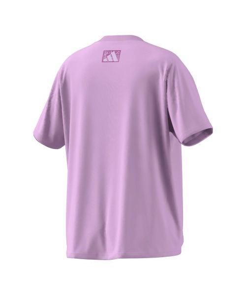 adidas（アディダス）の「【別注】アディダス adidas W CAMO LOGO ポリ Tシャツ AP 限定コラボ（Tシャツ/カットソー・レディース・ホワイト/ライラック/ブラック・S/M/L/XL）」の4枚目の写真