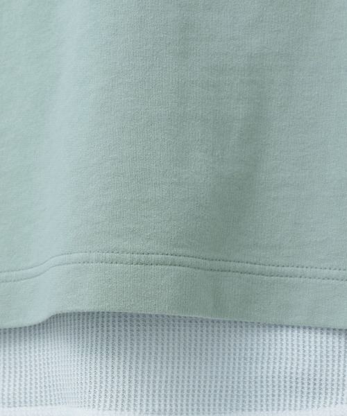 BAYFLOW（ベイフロー）の「[セットでお得!]インレイレイヤード半袖Tシャツ（Tシャツ/カットソー・メンズ・チャコール/グリーン/カーキ/ナチュラル・MEDIUM/LARGE）」の8枚目の写真