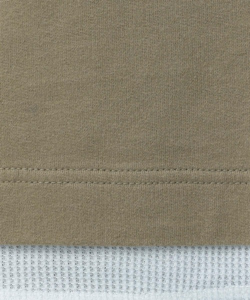 BAYFLOW（ベイフロー）の「[セットでお得!]インレイレイヤード半袖Tシャツ（Tシャツ/カットソー・メンズ・チャコール/グリーン/カーキ/ナチュラル・MEDIUM/LARGE）」の13枚目の写真