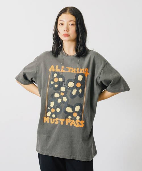 【KURO/クロ】ANYTHING FLOWER Tシャツ/日本製【WEB限定】 KURO/クロ】ANYTHING FLOWER Tシャツ/日本製【WEB限定】（T
