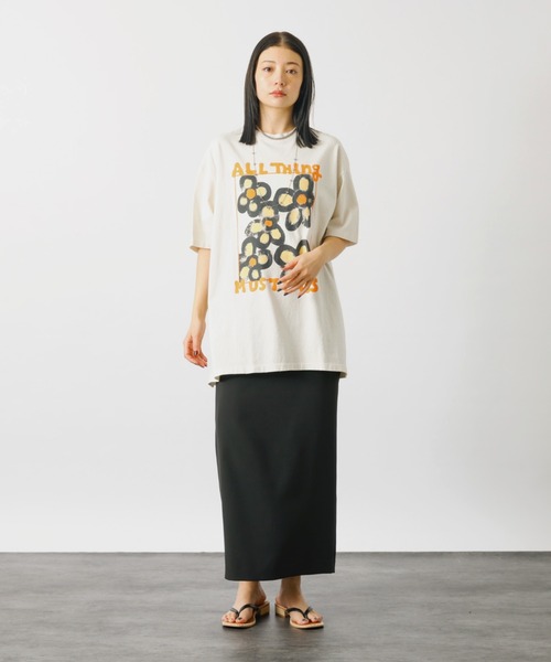 KURO/クロ】ANYTHING FLOWER Tシャツ/日本製【WEB限定】（T