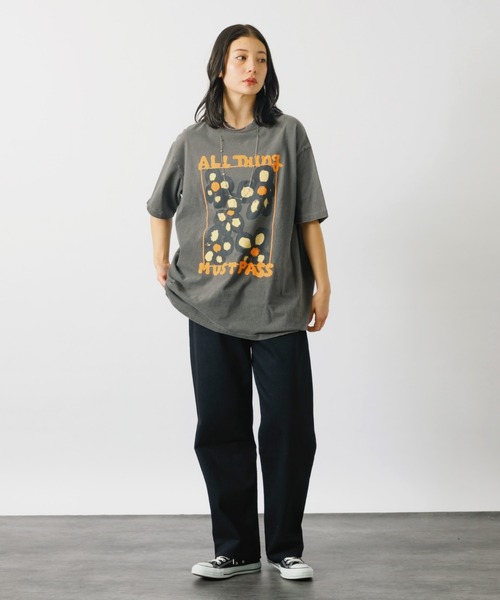 KURO/クロ】ANYTHING FLOWER Tシャツ/日本製【WEB限定】（T