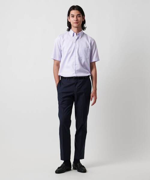 UNITED ARROWS（ユナイテッドアローズ）の「クールモーション ツイル ノープリーツ スラックス COMFORT EASY ーMODEL‐接触冷感・吸水速乾・ストレッチ-（スラックス・メンズ・ベージュ/ネイビー・44/48/50/46/52/54）」の7枚目の写真