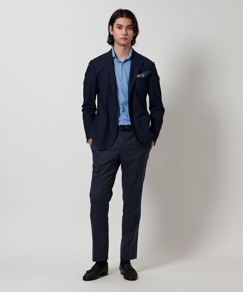 UNITED ARROWS（ユナイテッドアローズ）の「クールモーション ツイル ノープリーツ スラックス COMFORT EASY ーMODEL‐接触冷感・吸水速乾・ストレッチ-（スラックス・メンズ・ベージュ/ネイビー・44/48/50/46/52/54）」の8枚目の写真