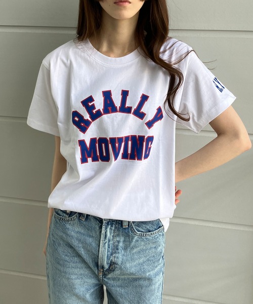 GLAMOROUS JANE(グラマラスジェーン)の「フロントプリントTシャツ(Tシャツ/カットソー・レディース・ブラック/オフホワイト/パープル・M)」の5枚目の写真