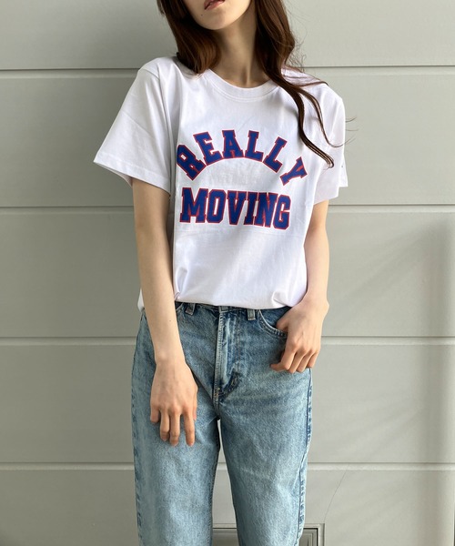 GLAMOROUS JANE(グラマラスジェーン)の「フロントプリントTシャツ(Tシャツ/カットソー・レディース・ブラック/オフホワイト/パープル・M)」の9枚目の写真