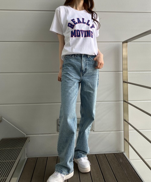 GLAMOROUS JANE(グラマラスジェーン)の「フロントプリントTシャツ(Tシャツ/カットソー・レディース・ブラック/オフホワイト/パープル・M)」の10枚目の写真