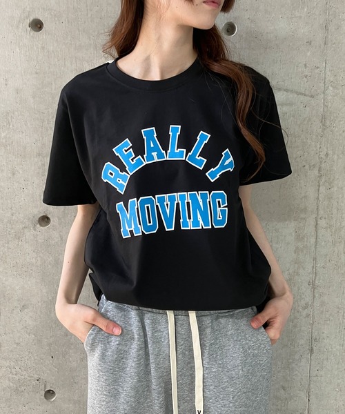GLAMOROUS JANE(グラマラスジェーン)の「フロントプリントTシャツ(Tシャツ/カットソー・レディース・ブラック/オフホワイト/パープル・M)」の16枚目の写真