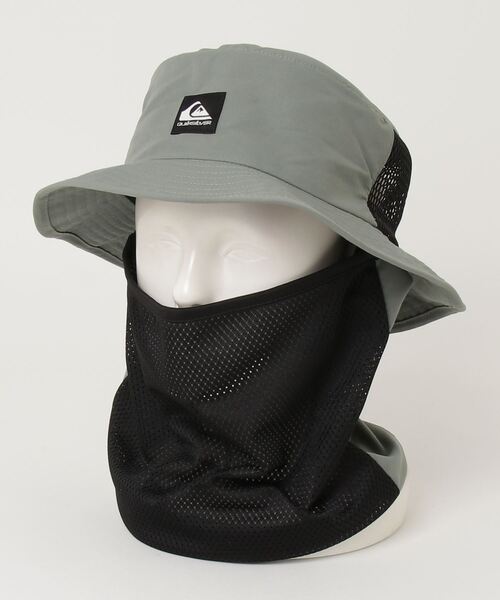 Quiksilver（クイックシルバー）の「クイックシルバー QUIKSILVER WR UV WATER FACE MASK HAT（ハット・メンズ・オリーブ/ブラック/ベージュ・ONE SIZE）」の3枚目の写真