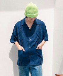 【ROUGH TRADE/ラフトレード】麻 レーヨン キューバシャツ