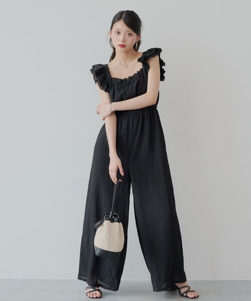 Andequal アンドコール リボンショルダーコンビネゾン ribbon shoulder combinaison – andequal