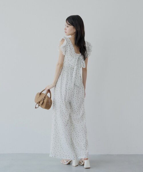 Andequal アンドコール リボンショルダーコンビネゾン ribbon shoulder combinaison – andequal