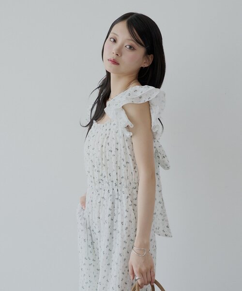 Andequal アンドコール リボンショルダーコンビネゾン ribbon shoulder combinaison – andequal