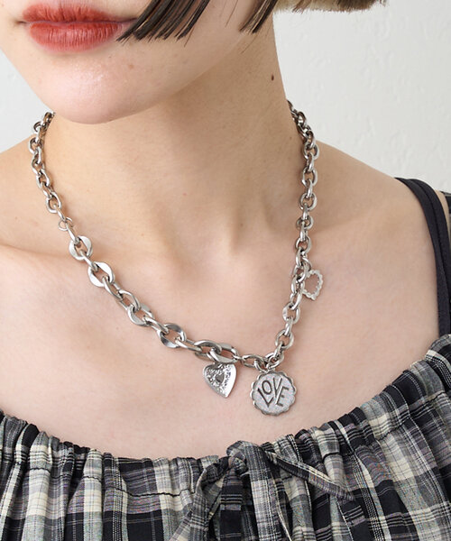 セール】LOVEチャームネックレス（ネックレス）｜w closet（ダブル