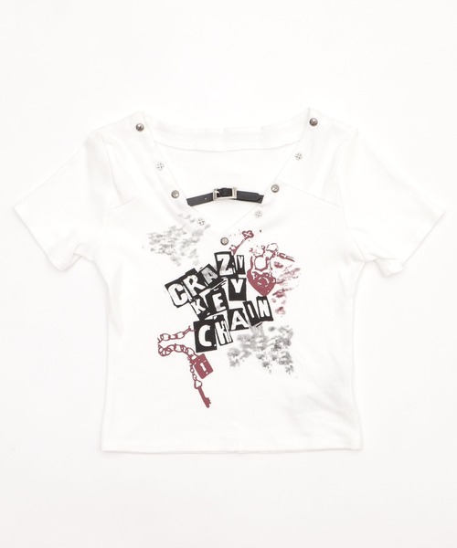 Figments（フィグメンツ）の「パンクロゴＴ（Tシャツ/カットソー・レディース・ホワイト/ブラック・FREE）」の8枚目の写真