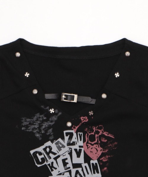 Figments（フィグメンツ）の「パンクロゴＴ（Tシャツ/カットソー・レディース・ホワイト/ブラック・FREE）」の11枚目の写真