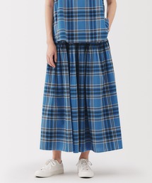 無印良品 | 婦人 マドラスチェックフレアスカート(スカート)