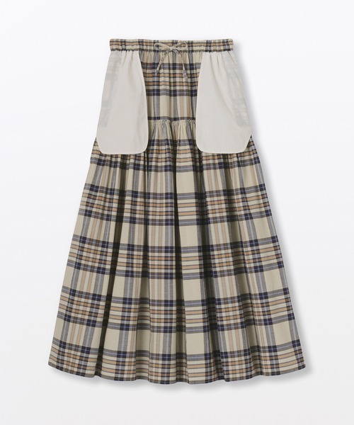 無印良品(ムジルシリョウヒン)の「婦人 マドラスチェックフレアスカート(スカート・レディース・ホワイト系/ブルー系・S/M/L/XL)」の9枚目の写真