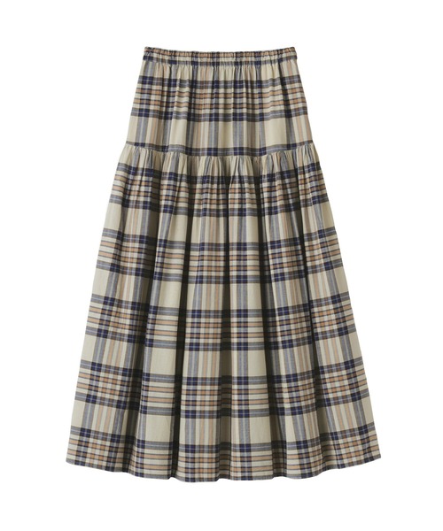 無印良品(ムジルシリョウヒン)の「婦人 マドラスチェックフレアスカート(スカート・レディース・ホワイト系/ブルー系・S/M/L/XL)」の10枚目の写真