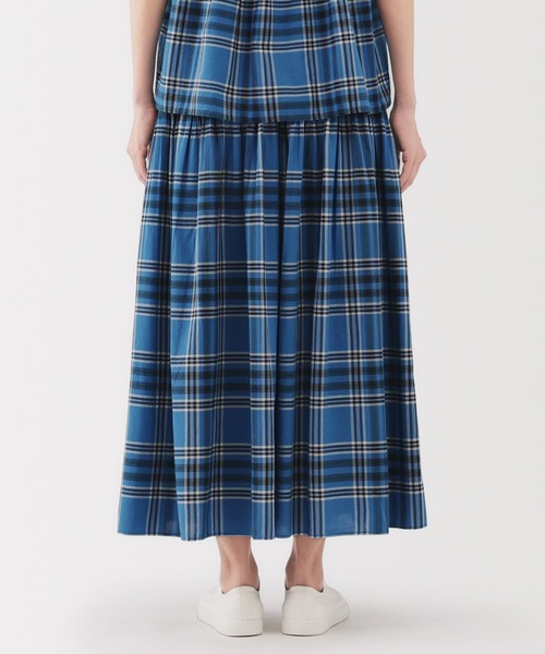 無印良品(ムジルシリョウヒン)の「婦人 マドラスチェックフレアスカート(スカート・レディース・ホワイト系/ブルー系・S/M/L/XL)」の14枚目の写真