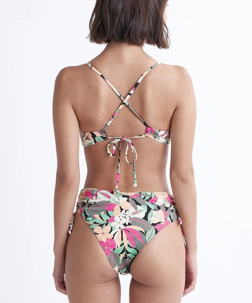 【当店人気No.1】ROXY 25新作 レトロ配色ビキニ M 水陸両用 セール】FUN & ALIVE BUSTIER/ロキシー水陸両用レトロライク
