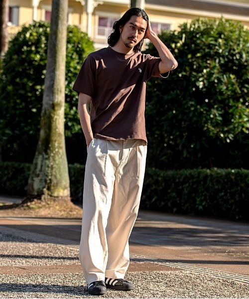 U.S. POLO ASSN.(ユーエスポロアッスン)の「『U.S. POLO ASSN/ユーエスポロアッスン』クルーネック半袖Tシャツ(Tシャツ/カットソー・メンズ・ダークブラウン/ネイビー/サーモンピンク/ブラック×ホワイト/オフホワイト/ダークグリーン/キャメル・L/M)」の15枚目の写真
