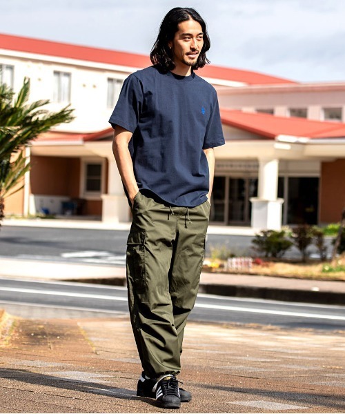 U.S. POLO ASSN.(ユーエスポロアッスン)の「『U.S. POLO ASSN/ユーエスポロアッスン』クルーネック半袖Tシャツ(Tシャツ/カットソー・メンズ・ダークブラウン/ネイビー/サーモンピンク/ブラック×ホワイト/オフホワイト/ダークグリーン/キャメル・L/M)」の21枚目の写真