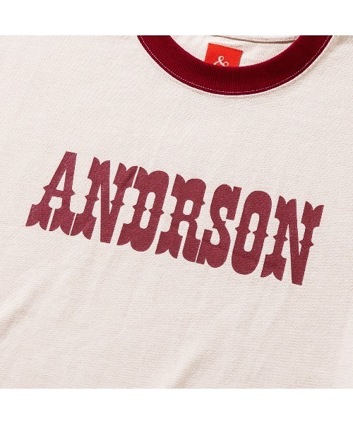 Kinetics(キネティクス)の「&RSON CIRCUS RINGER T-SHIRTS (アンダーソン アンダーソン)(Tシャツ/カットソー・メンズ・ベージュ・SMALL/MEDIUM/LARGE/X-LARGE)」の2枚目の写真