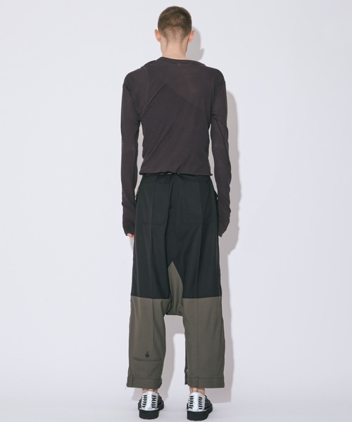 beautiful people(ビューティフルピープル)の「double-end light wool tropical pants(その他パンツ・レディース・カーキ/ブラック・38)」の14枚目の写真