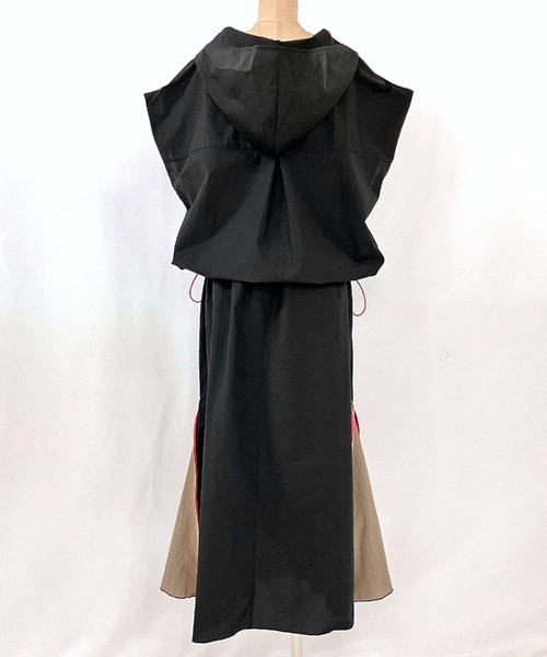 バイカラーZIPスカート（スカート）｜Q（キュー）のファッション