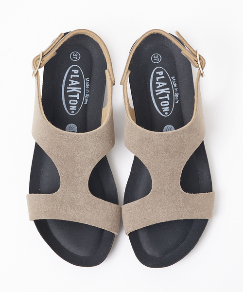 PLAKTON（プラクトン）の「●PLAKTON　スリングバックサンダル（サンダル・レディース・ベージュ/ブラック・35/36/37/38）」の11枚目の写真