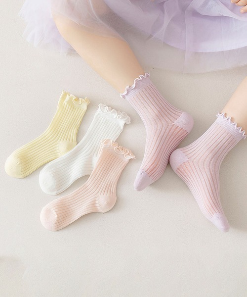 aimoha（アイモハ）の「【aimoha-KIDS-】キッズ　メロウフリルソックスセット（ソックス/靴下・キッズ・マルチ/その他1/その他2・SMALL/MEDIUM/LARGE/X-LARGE）」の22枚目の写真