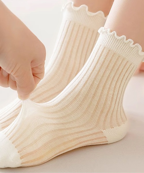 aimoha（アイモハ）の「【aimoha-KIDS-】キッズ　メロウフリルソックスセット（ソックス/靴下・キッズ・マルチ/その他1/その他2・SMALL/MEDIUM/LARGE/X-LARGE）」の20枚目の写真