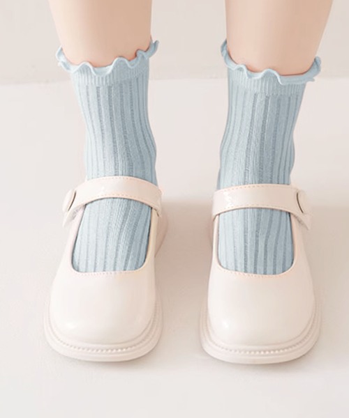 aimoha（アイモハ）の「【aimoha-KIDS-】キッズ　メロウフリルソックスセット（ソックス/靴下・キッズ・マルチ/その他1/その他2・SMALL/MEDIUM/LARGE/X-LARGE）」の12枚目の写真