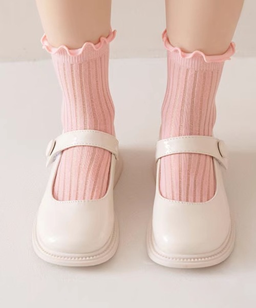 aimoha（アイモハ）の「【aimoha-KIDS-】キッズ　メロウフリルソックスセット（ソックス/靴下・キッズ・マルチ/その他1/その他2・SMALL/MEDIUM/LARGE/X-LARGE）」の10枚目の写真