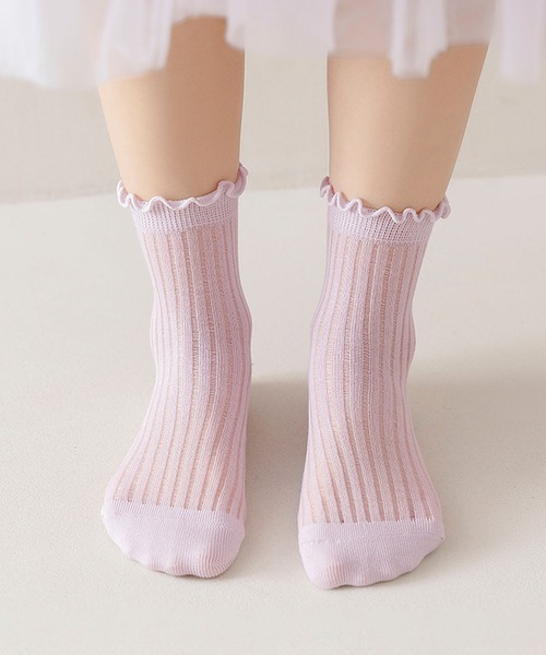 aimoha（アイモハ）の「【aimoha-KIDS-】キッズ　メロウフリルソックスセット（ソックス/靴下・キッズ・マルチ/その他1/その他2・SMALL/MEDIUM/LARGE/X-LARGE）」の9枚目の写真