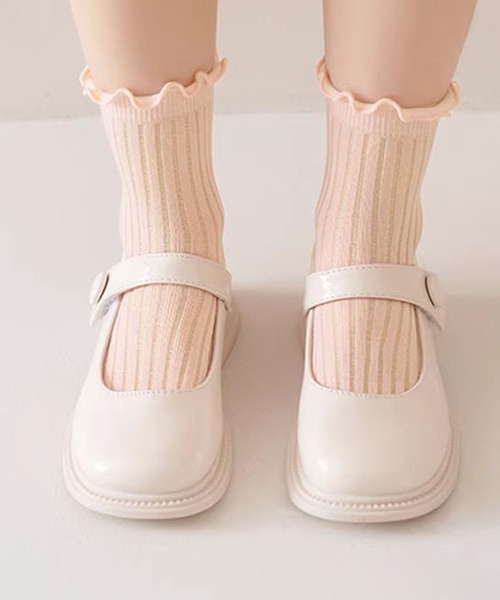 aimoha（アイモハ）の「【aimoha-KIDS-】キッズ　メロウフリルソックスセット（ソックス/靴下・キッズ・マルチ/その他1/その他2・SMALL/MEDIUM/LARGE/X-LARGE）」の5枚目の写真