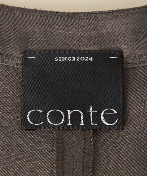 conte コンテ　フロントボタン Vネックオールインワン conte＞フロントボタン Vネックオールインワン